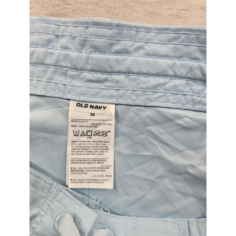 Old‎ Navy Board Shorts Mens 36 Light Blue 6